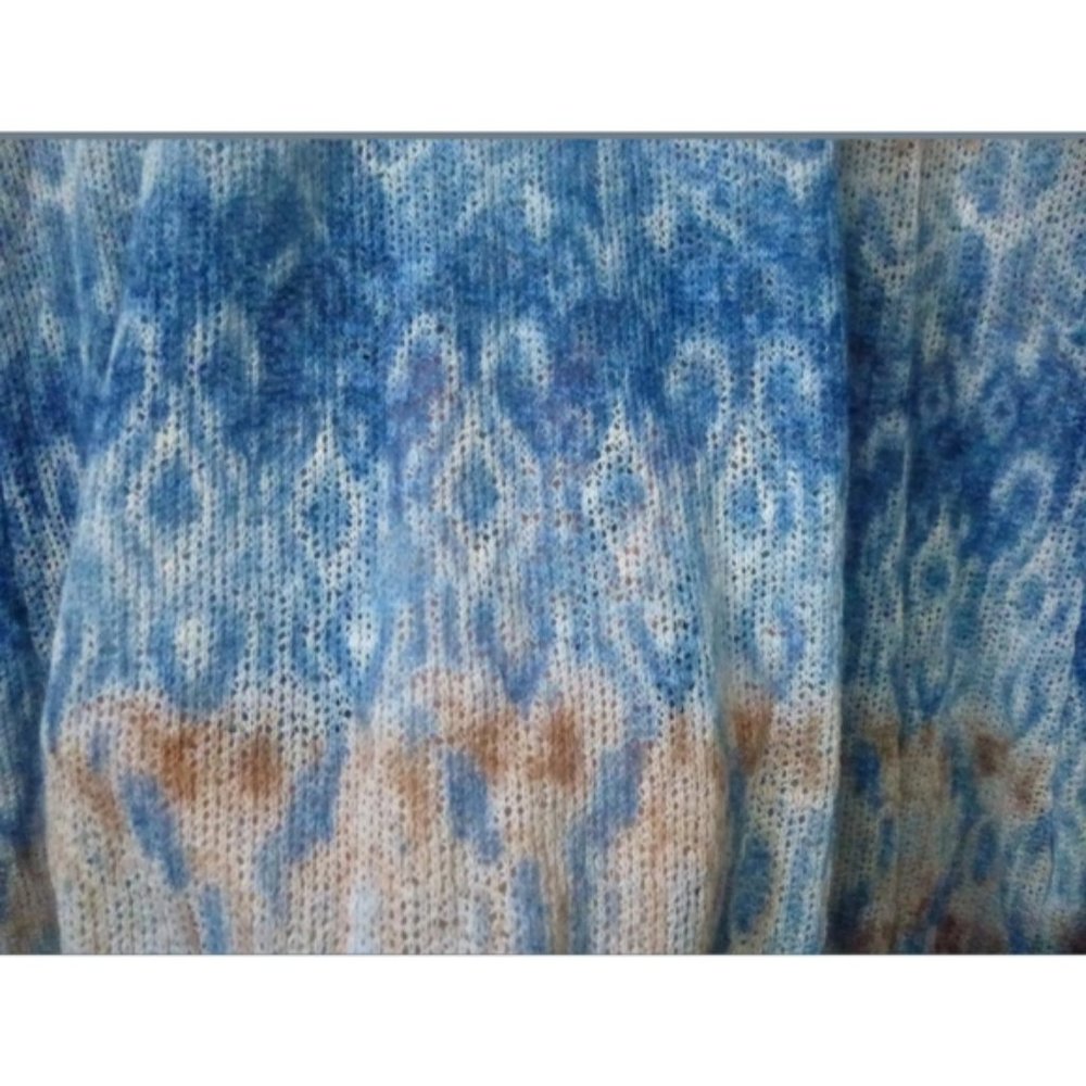 Kim Rogers Women Top Sz S Tunic Long Sleeve Blue - Picture 4 of 5
